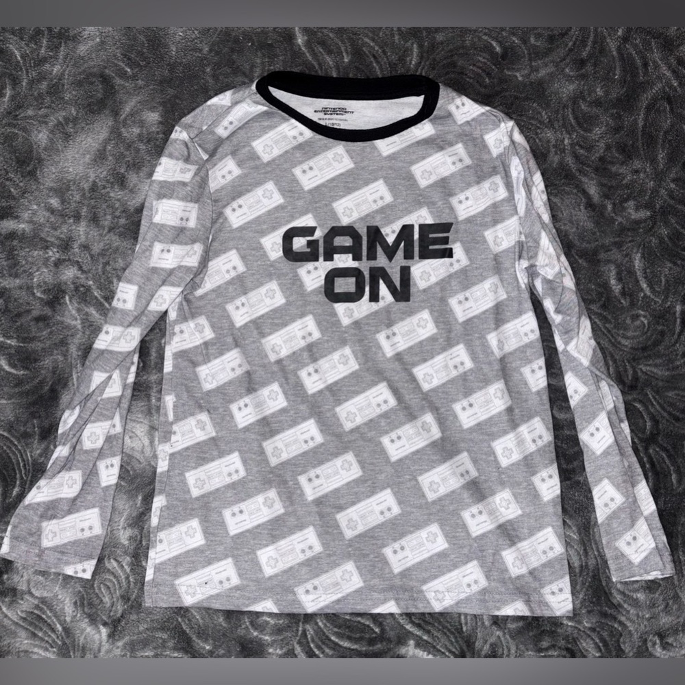 Nintendo Game On Pajamas Shirt Size Large